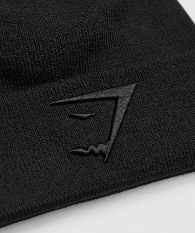 Gymshark New Era Sharkhead Cuff Knit Svarte | HZjQcFQr227