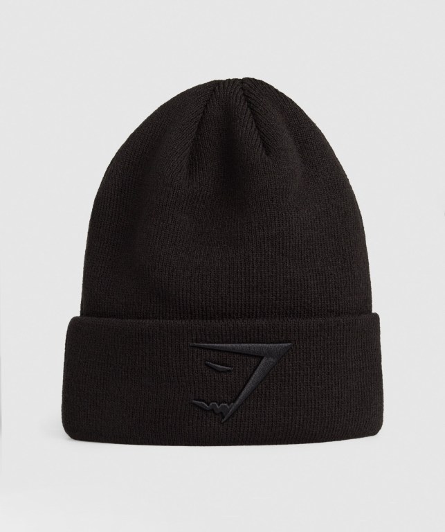 Gymshark New Era Sharkhead Cuff Knit Svarte | HZjQcFQr227