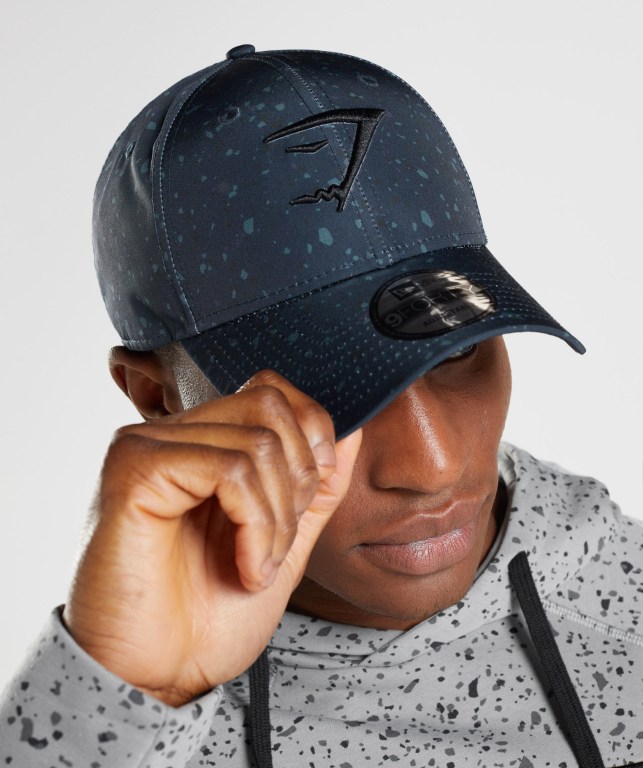 Gymshark New Era Universe Print Marineblå Hvite | dcrHYhLU2xR