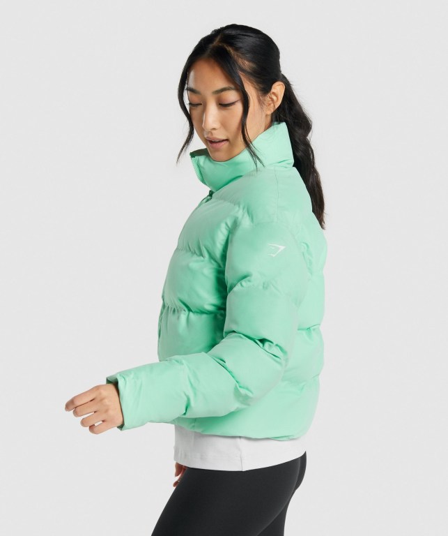 Gymshark Puffer Jacket Grønn | MAgGGsBQOcH