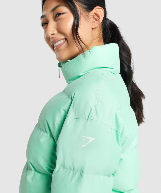 Gymshark Puffer Jacket Grønn | MAgGGsBQOcH