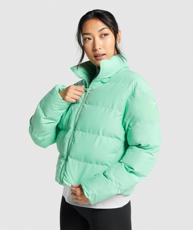 Gymshark Puffer Jacket Grønn | MAgGGsBQOcH