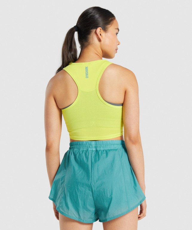 Gymshark Pulse Crop Gul | Q7vYAXBAQBk