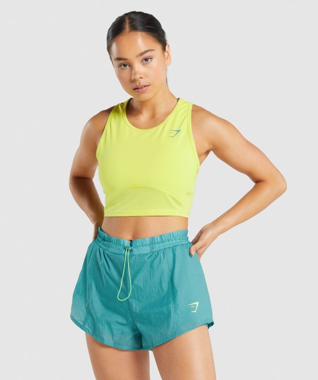 Gymshark Pulse Crop Gul | Q7vYAXBAQBk