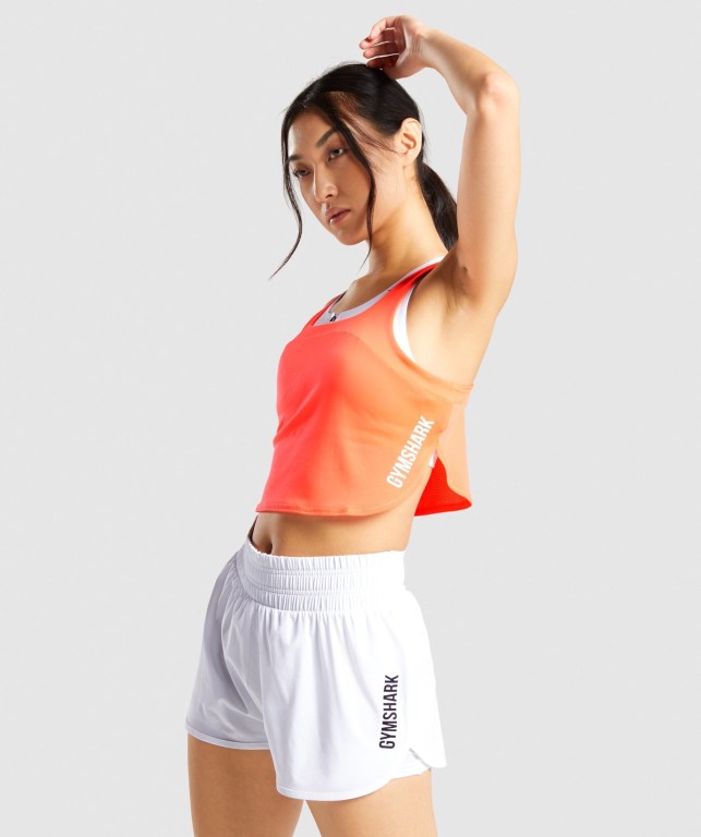 Gymshark Pulse Crop Top Korall | KsqppjMzfB3