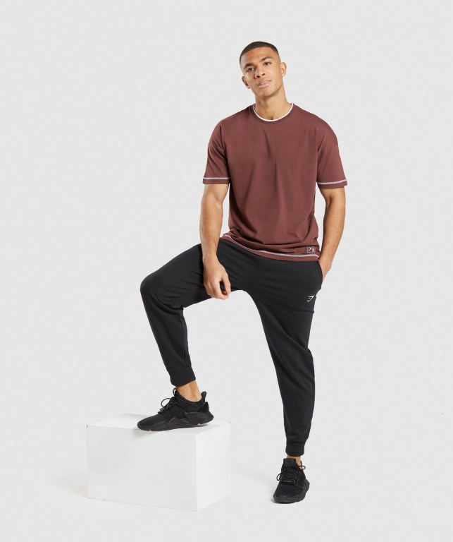 Gymshark Recess Rosa Brune Hvite | hCGBs43A9BM