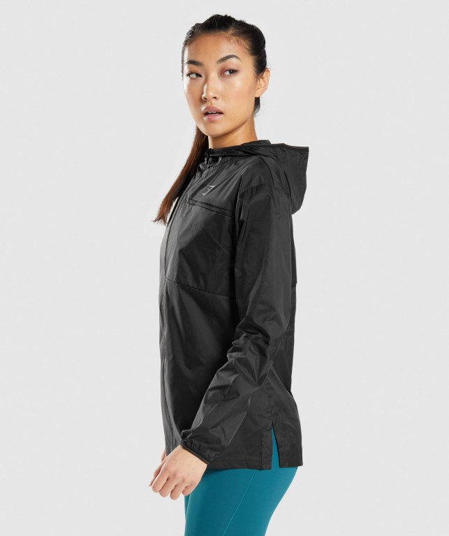 Gymshark Speed Windbreaker Svarte | Oify16VmdHY