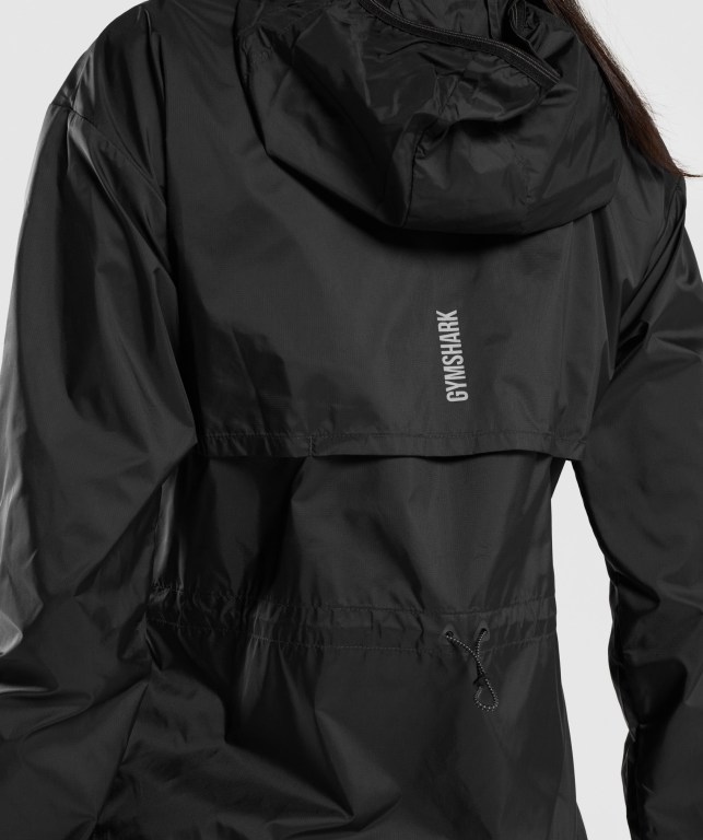 Gymshark Speed Windbreaker Svarte | Oify16VmdHY