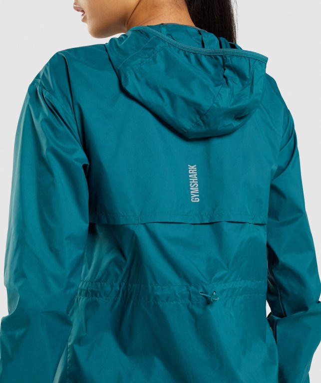 Gymshark Speed Windbreaker Turkis | jVq5zikKr8s