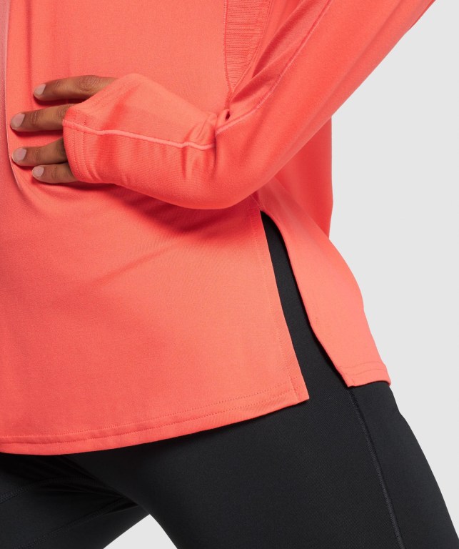 Gymshark Speed Zip-Up Oransje | ZlyFjKCglqH