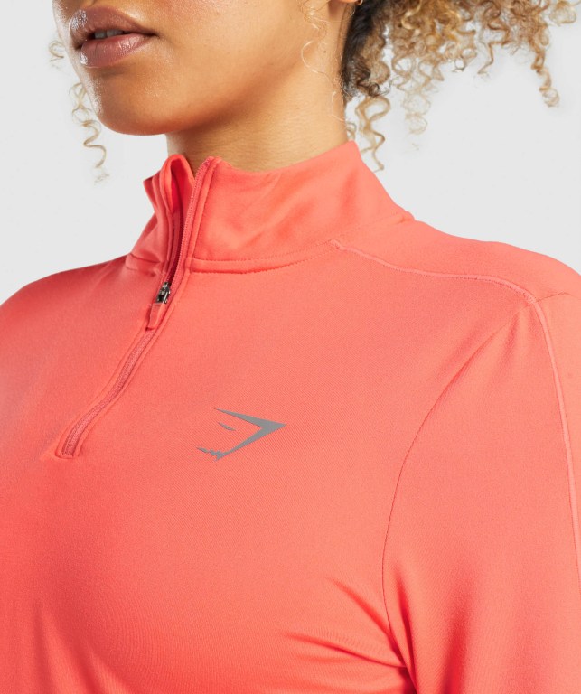 Gymshark Speed Zip-Up Oransje | ZlyFjKCglqH