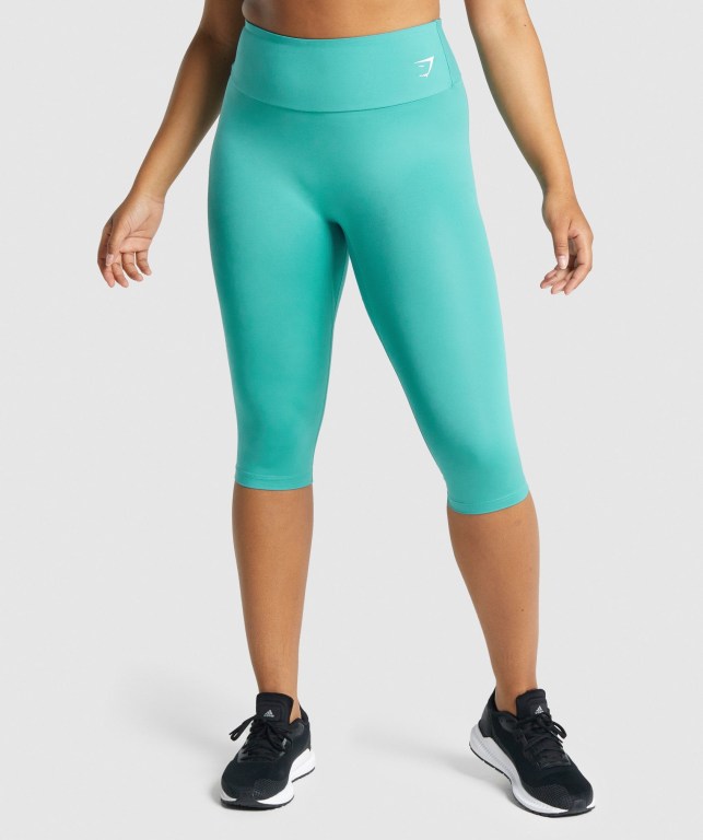 Gymshark Trenings Cropped Turkis | JoUFypf3mqc