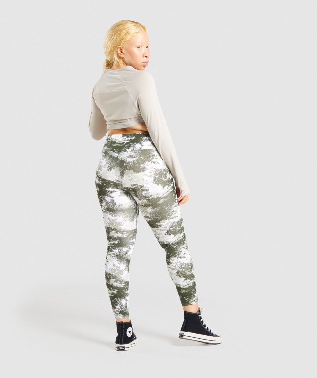 Gymshark Trenings Grønn Camouflage | 1ygq6GqabMS