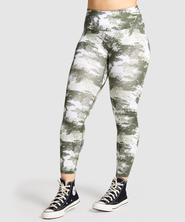 Gymshark Trenings Grønn Camouflage | 1ygq6GqabMS