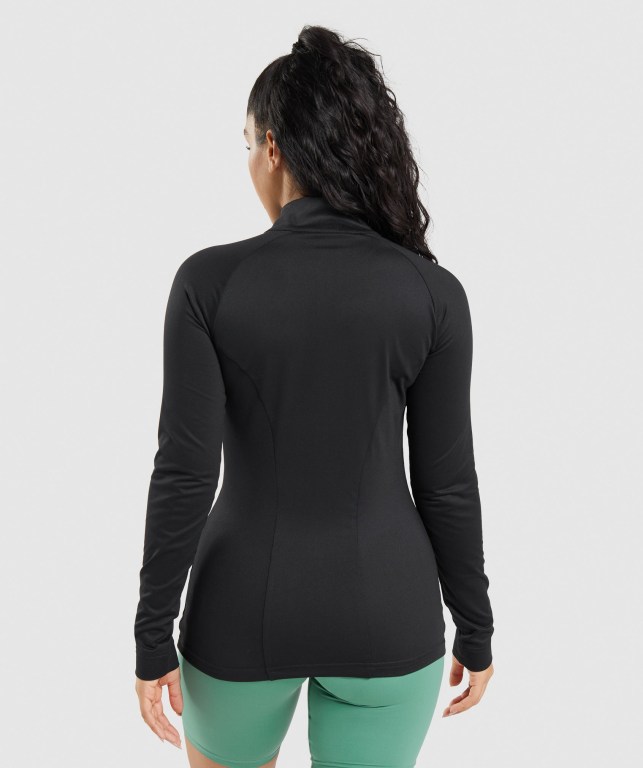 Gymshark Trenings Jacket Svarte | fX9rPWhk4Ta