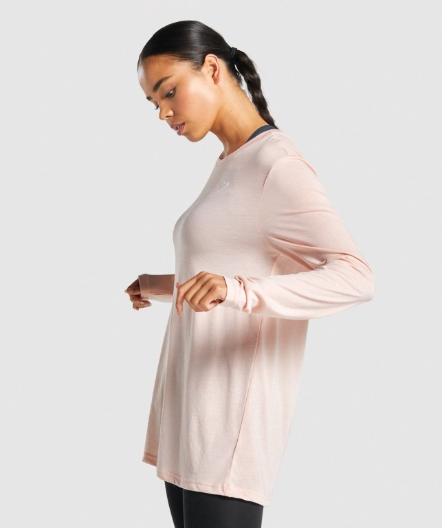 Gymshark Trenings Oversized Lyse Rosa | Mgys76FCBDS