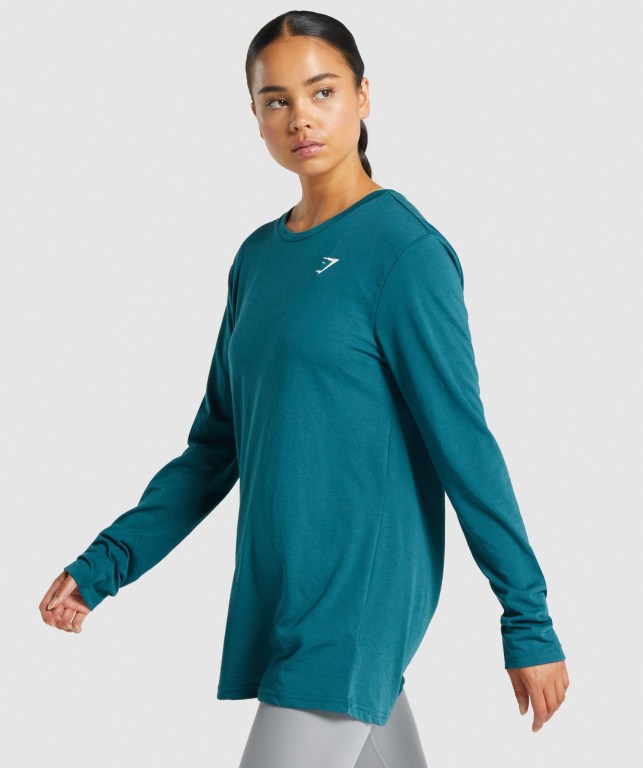 Gymshark Trenings Oversized Turkis | btxLpN8mrzY