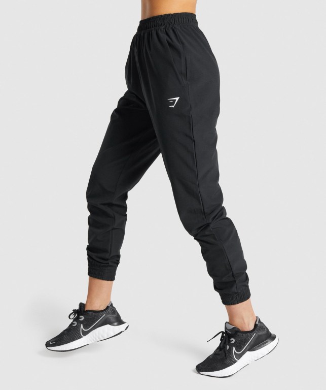 Gymshark Trenings Woven Svarte | hEhpaA2PO9B