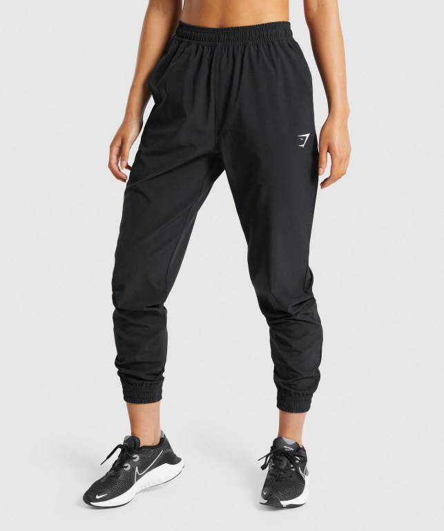 Gymshark Trenings Woven Svarte | hEhpaA2PO9B