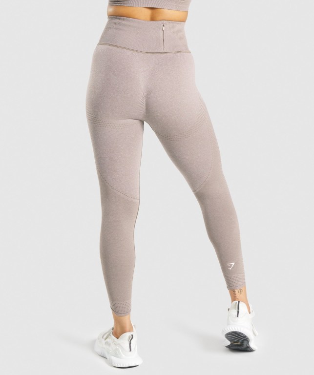 Gymshark Vital Rise Seamless Grå Brune | 1d43aydcYHK