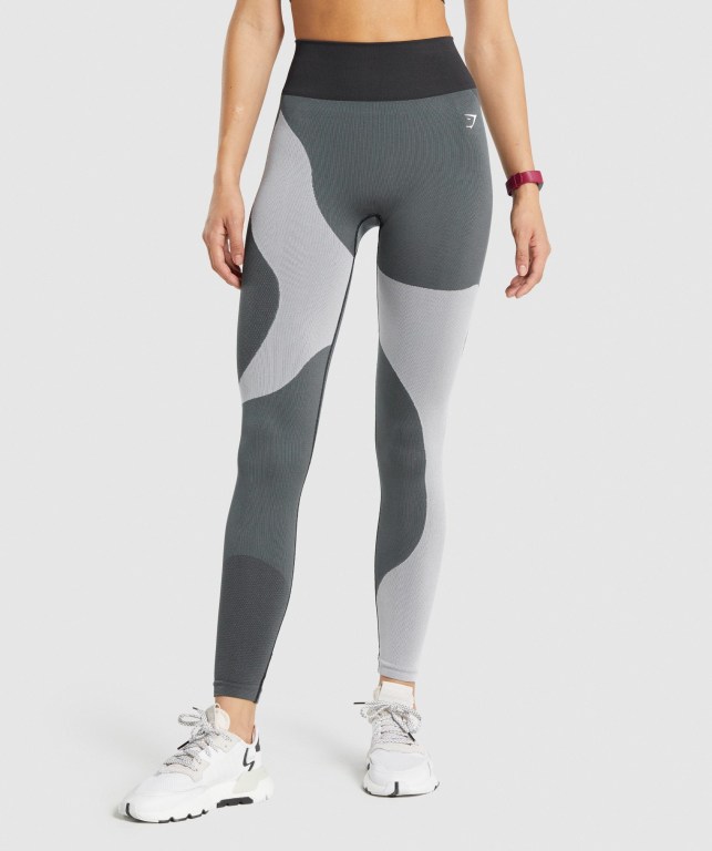 Gymshark WTFlex Seamless Grå | JXMQ9HNflfA