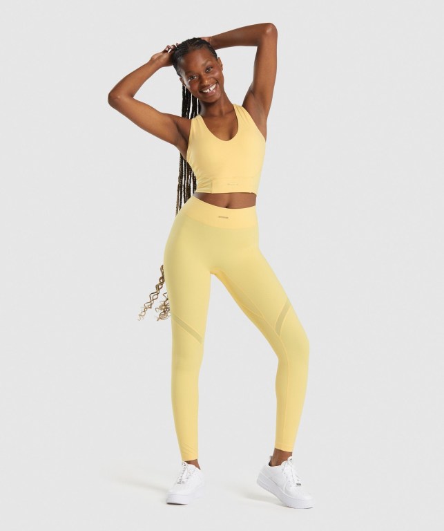 Gymshark Whitney Crop Gul | 8IcfmvgwpxG