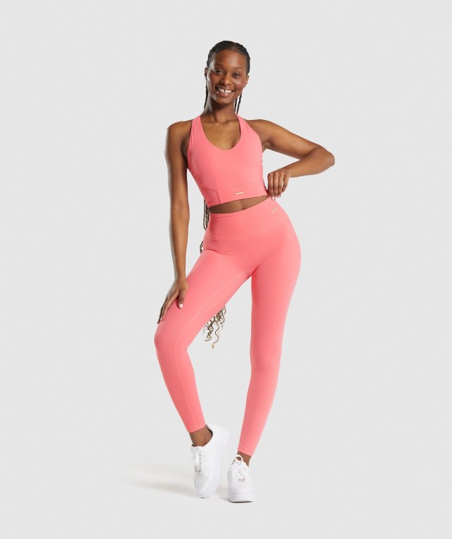 Gymshark Whitney Crop Rosa | Kx5e94pKxAY