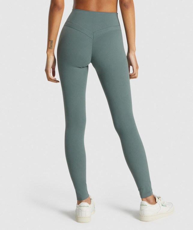 Gymshark Whitney High Rise Grønn | R1PrCqSXRoy