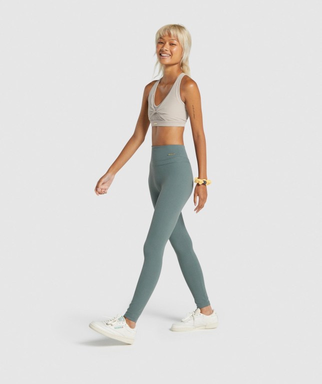 Gymshark Whitney High Rise Grønn | R1PrCqSXRoy