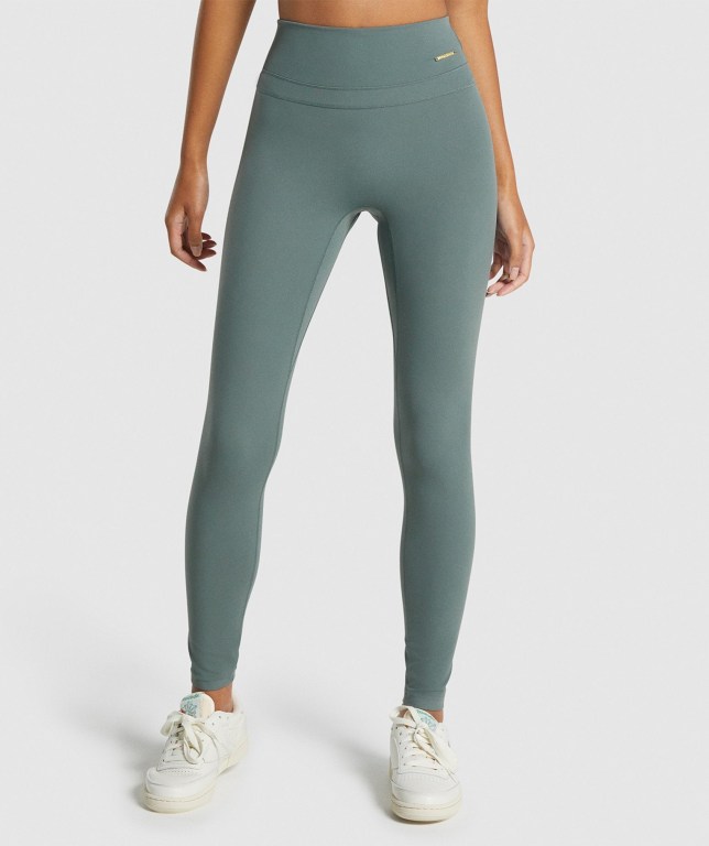 Gymshark Whitney High Rise Grønn | R1PrCqSXRoy