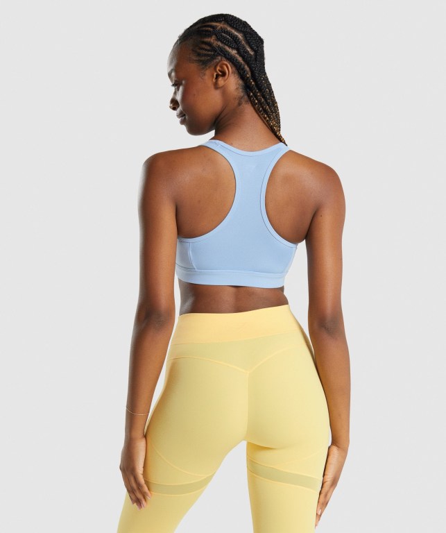 Gymshark Whitney Mesh Sports Bra Blå | kkpVelYDUe4